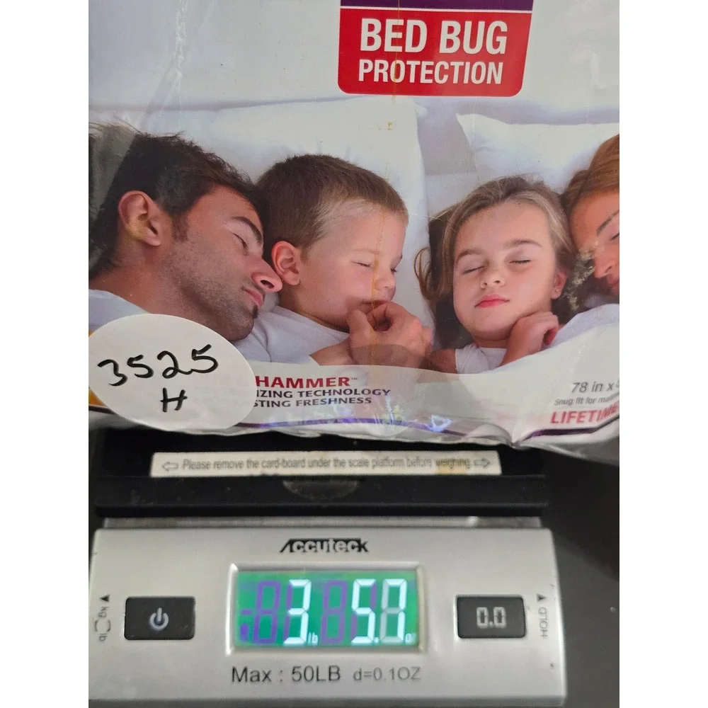 SleepSafe King Premium Anti-Bed Bug Mattress Protector Zip-Off Top Arm & Hammer